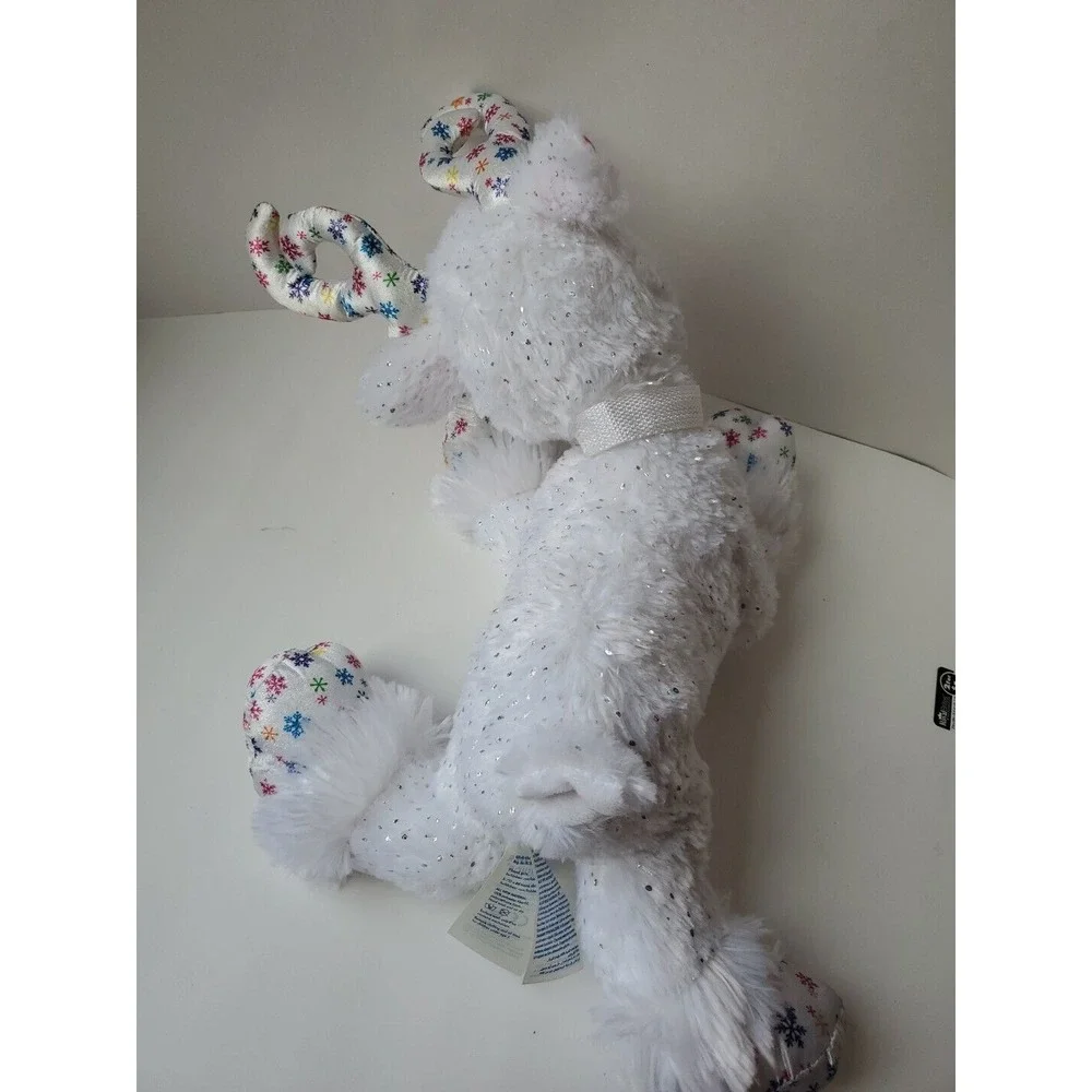 Build A Bear Snow Magic Glisten Reindeer Plush‎ Glitter Snowflake Stuffed 18